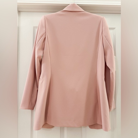 NWT Dynamite Blush Pink Oversized Single Button Blazer sz Small - Picture 2 of 4